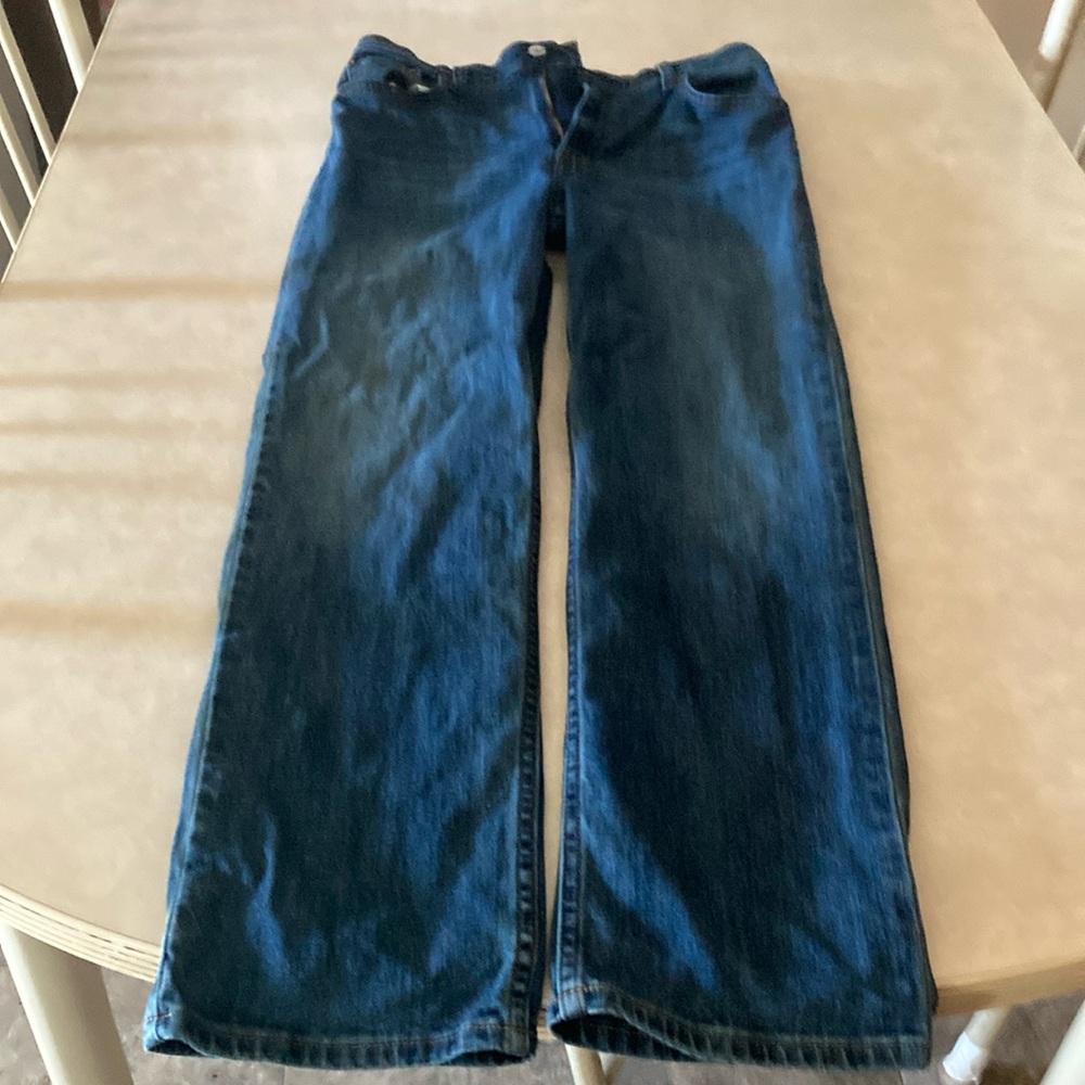 Abercrombie and Fitch the 90s straight ultra high rise jeans.